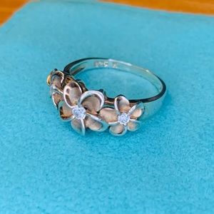 Rose Gold Plumeria Ring